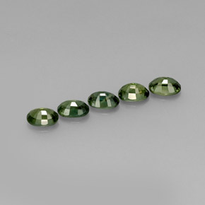 Sapphire Gemstone in 6 x 4.3 mm Size for Sale, Sapphire Stone in Green Color
