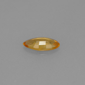 Sapphire Gemstone in 7.7 x 3.7 mm Size for Sale, Sapphire Stone in Yellow Golden Color