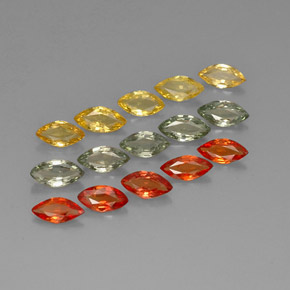 4.06 ct Multicolor Sapphire Stone, Natural Sapphire in Marquise Facet Shape for Sale