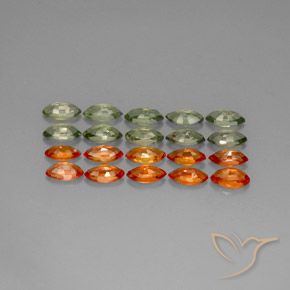 Sapphire Gemstones in 6.1 x 3.1 mm Size for Sale, Sapphire Stones in Multicolor Color