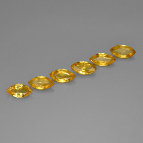 1.88 ct Yellow Sapphire Gemstone, Sapphire Gem in Marquise Facet Shape for Sale.