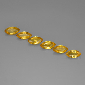 1.88 ct Yellow Sapphire Stone, Natural Sapphire in Marquise Facet Shape for Sale