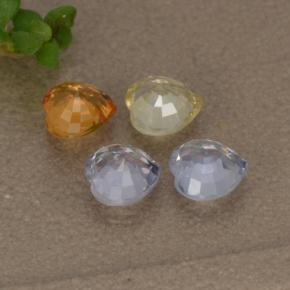 Sapphire Gemstones in 4 x 4 mm (calibrated) Size for Sale, Sapphire Stones in Multicolor Color
