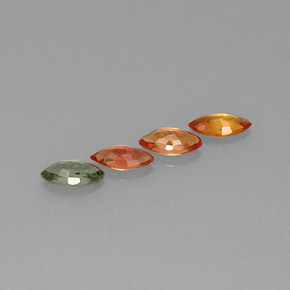 Sapphire Gemstone in 6 x 3.1 mm Size for Sale, Sapphire Stone in Multicolor Color