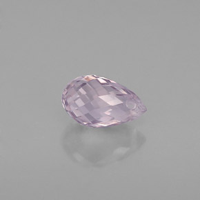 0.91 ct Violet Sapphire Gemstone, Sapphire Gem in Briolette with Hole Shape for Sale.