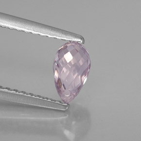 0.91 ct Violet Sapphire Stone, Natural Sapphire in Briolette with Hole Shape for Sale