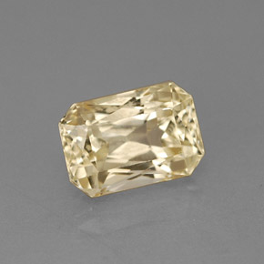 1.81 ct Yellow Sapphire Stone, Natural Sapphire in Octagon / Scissor Cut Shape for Sale