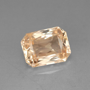 2.13 ct Orange Sapphire Gemstone, Sapphire Gem in Octagon / Scissor Cut Shape for Sale.