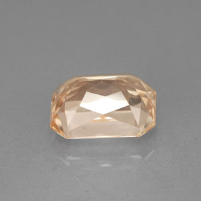 Sapphire Gemstone in 8 x 6 mm (calibrated) Size for Sale, Sapphire Stone in Light Orange Color