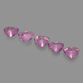 Sapphire Gemstone in 4 x 4 mm (calibrated) Size for Sale, Sapphire Stone in Pink Color