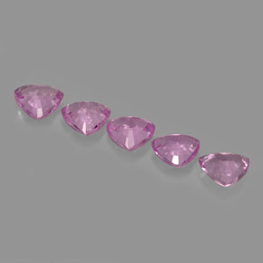 Sapphire Gemstone in 4.2 x 4 mm Size for Sale, Sapphire Stone in Purple Pink Color