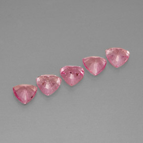 Sapphire Gemstone in 4 x 4 mm (calibrated) Size for Sale, Sapphire Stone in Pink Color