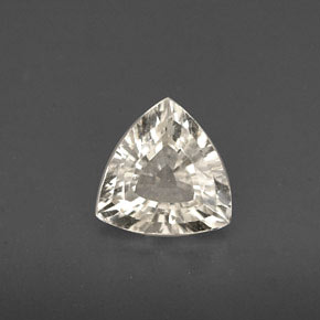 0.97 ct Yellow Sapphire Gemstone, Sapphire Gem in Trillion Facet Shape for Sale.