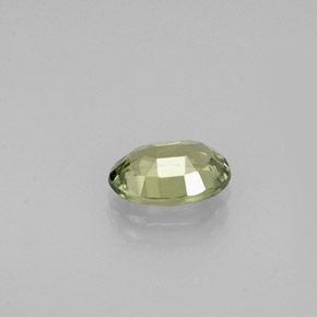 Sapphire Gemstone in 6 x 4.2 mm Size for Sale, Sapphire Stone in Yellowish Green Color