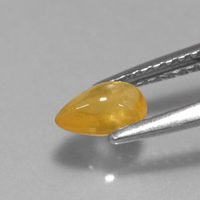 Sapphire Gemstone in 6 x 4 mm (calibrated) Size for Sale, Sapphire Stone in Yellow Golden Color