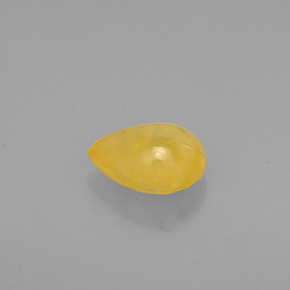 Sapphire Gemstone in 7.1 x 6 mm Size for Sale, Sapphire Stone in Yellow Golden Color