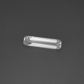 0.56 ct White Sapphire Gemstone, Sapphire Gem in Octagon Facet Shape for Sale.