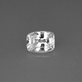 1.09 ct White Sapphire Gemstone, Sapphire Gem in Cushion-Cut Shape for Sale.