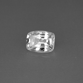 1.09 ct White Sapphire Stone, Natural Sapphire in Cushion-Cut Shape for Sale