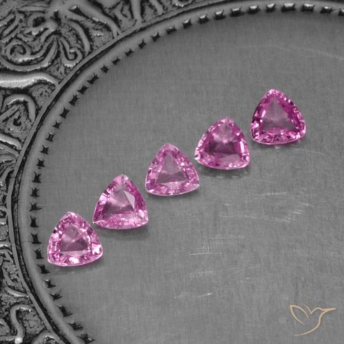 Rosa oscuro Zafiro Gema - 0.2ct Forma trillón (ID: 276015)