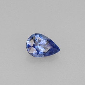 0.72 ct Blue Sapphire Stone, Natural Sapphire in Pear Facet Shape for Sale