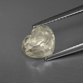 Sapphire Gemstone in 8.8 x 7.7 mm Size for Sale, Sapphire Stone in Near Colorless Color