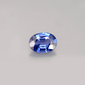 0.87 ct Blue Sapphire Gemstone, Sapphire Gem in Oval Facet Shape for Sale.