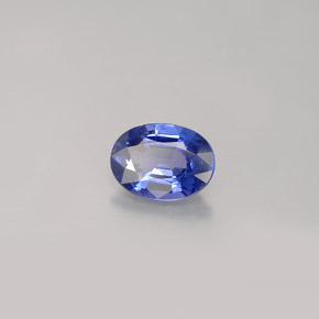 0.87 ct Blue Sapphire Stone, Natural Sapphire in Oval Facet Shape for Sale