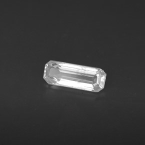 0.55 ct White Sapphire Stone, Natural Sapphire in Octagon Facet Shape for Sale