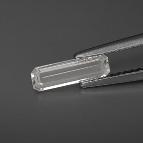 0.61 ct White Sapphire Gemstone, Sapphire Gem in Octagon Facet Shape for Sale.