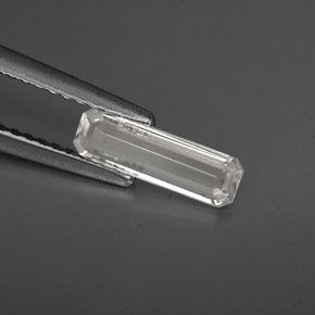 0.61 ct White Sapphire Stone, Natural Sapphire in Octagon Facet Shape for Sale