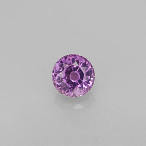 0.44 ct Violet Sapphire Gemstone, Sapphire Gem in Round Facet Shape for Sale.