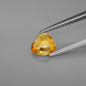 Sapphire Gemstone in 6 x 6 mm (calibrated) Size for Sale, Sapphire Stone in Yellow Golden Color