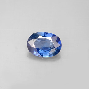 0.77 ct Blue Sapphire Gemstone, Sapphire Gem in Oval Facet Shape for Sale.