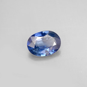 0.77 ct Blue Sapphire Stone, Natural Sapphire in Oval Facet Shape for Sale