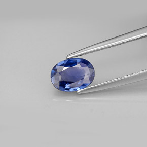0.82 ct Blue Sapphire Gemstone, Sapphire Gem in Oval Facet Shape for Sale.