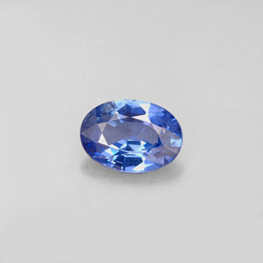 0.73 ct Blue Sapphire Gemstone, Sapphire Gem in Oval Facet Shape for Sale.