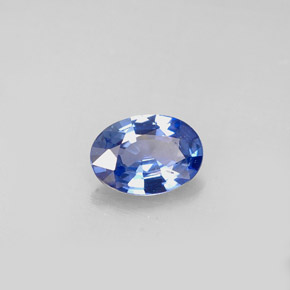 0.73 ct Blue Sapphire Stone, Natural Sapphire in Oval Facet Shape for Sale