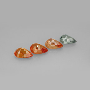 Sapphire Gemstone in 7 x 5 mm (calibrated) Size for Sale, Sapphire Stone in Multicolor Color