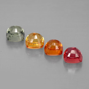 Sapphire Gemstone in 4.6 x 4.6 mm Size for Sale, Sapphire Stone in Multicolor Color