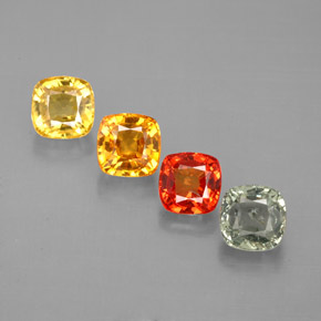 2.99 ct Multicolor Sapphire Gemstone, Sapphire Gem in Cushion-Cut Shape for Sale.