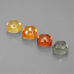 Sapphire Gemstone in 4.5 x 4.5 mm Size for Sale, Sapphire Stone in Multicolor Color