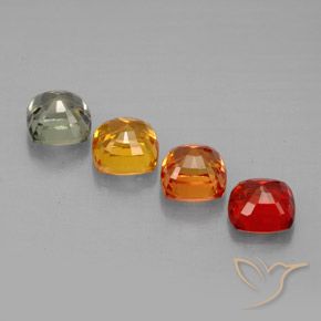 Sapphire Gemstones in 4.6 x 4.5 mm Size for Sale, Sapphire Stones in Multicolor Color