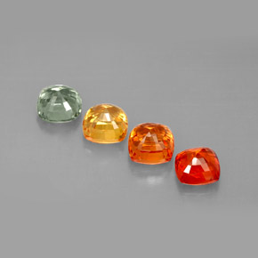 Sapphire Gemstones in 4.7 x 4.7 mm Size for Sale, Sapphire Stones in Multicolor Color