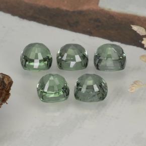 Sapphire Gemstones in 4.5 x 4.4 mm Size for Sale, Sapphire Stones in Green Color