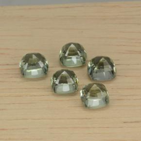 Sapphire Gemstones in 4.5 x 4.5 mm Size for Sale, Sapphire Stones in Forest Green    Color