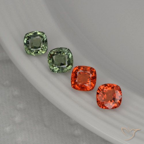 Multicolor Sapphire Gem - 0.7ct Cushion-Cut (ID: 283285)