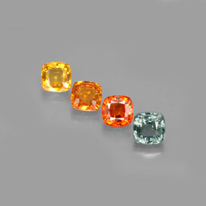 2.91 ct Multicolor Sapphire Gemstone, Sapphire Gem in Cushion-Cut Shape for Sale.