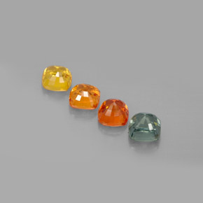 Sapphire Gemstone in 4.6 x 4.6 mm Size for Sale, Sapphire Stone in Multicolor Color