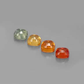 Sapphire Gemstone in 4.9 x 4.8 mm Size for Sale, Sapphire Stone in Multicolor Color